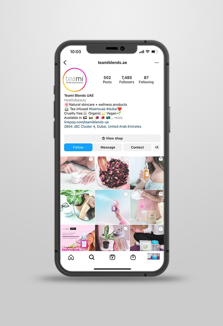 Teami Blends UAE Social Media Marketing